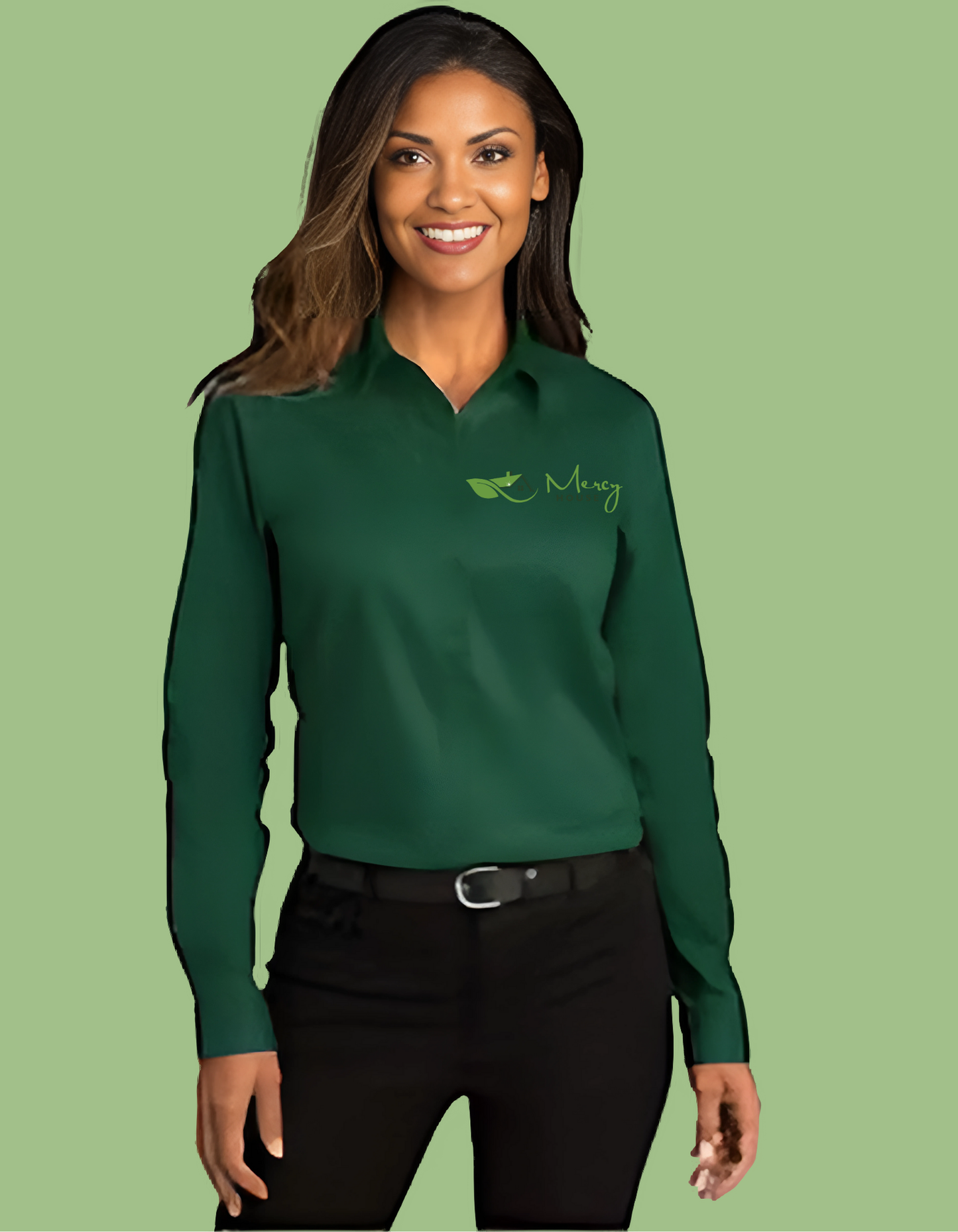 Long Sleeve Women's Button Up Shirt