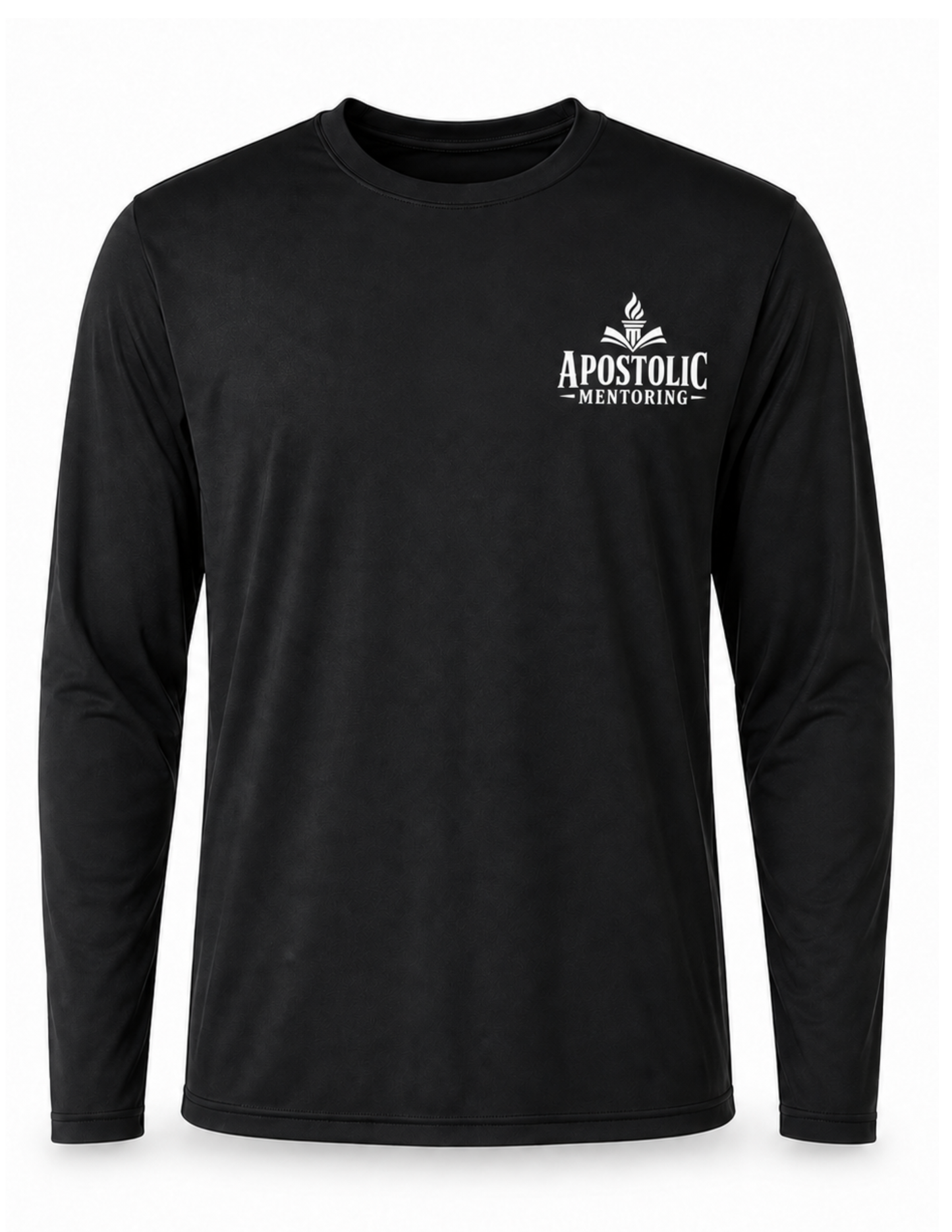 Apostolic Mentoring “Equipping Millions” Performance Long-Sleeve Shirt – Black