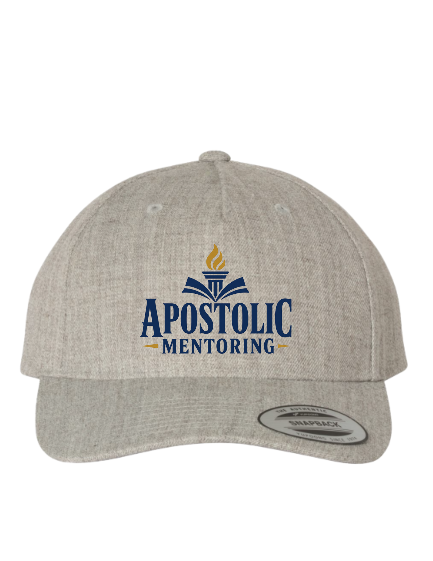 Apostolic Mentoring Embroidered Snapback Hat – Heather Grey