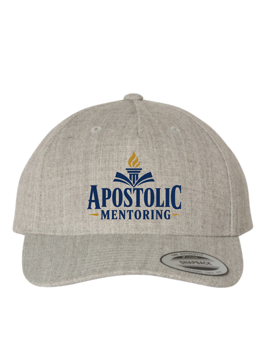 Apostolic Mentoring Embroidered Snapback Hat – Heather Grey