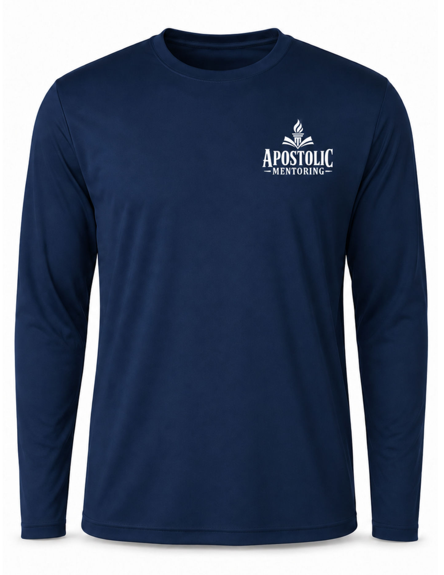 Apostolic Mentoring “Equipping Millions” Performance Long-Sleeve Shirt – Navy