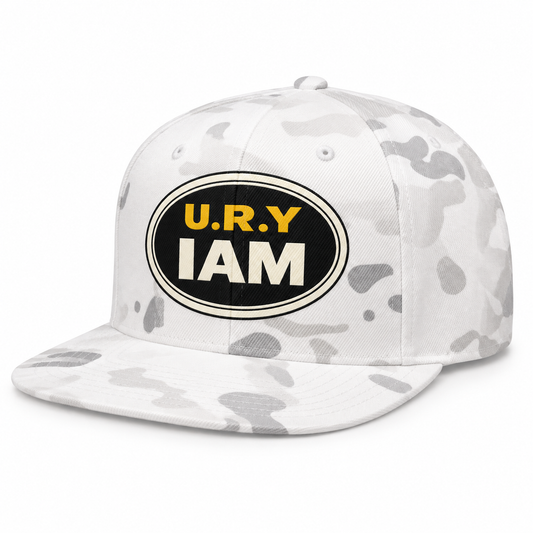 Upper Room Youth “I AM” White Camo Snapback