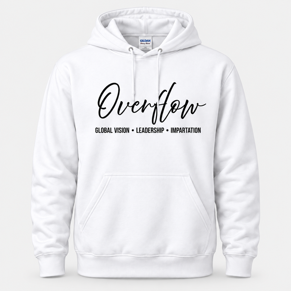 WMW International Overflow Hoodie – White | 15-Year Celebration
