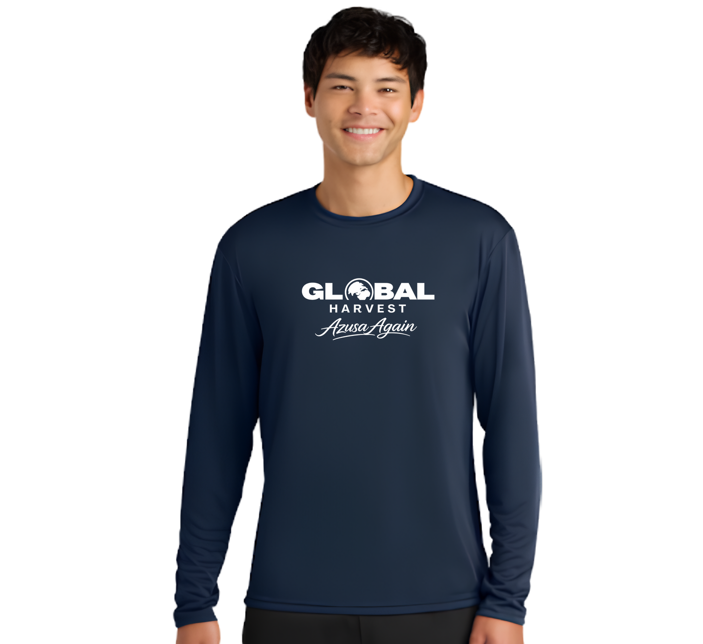 Global Harvest “Azusa Again” Performance Long Sleeve-NAVY
