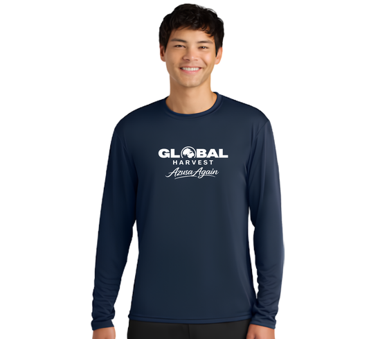 Global Harvest “Azusa Again” Performance Long Sleeve-NAVY