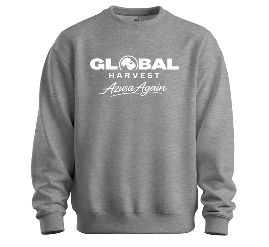 Global Harvest "Azusa Again" Crewneck sweatshirt-Ash Grey