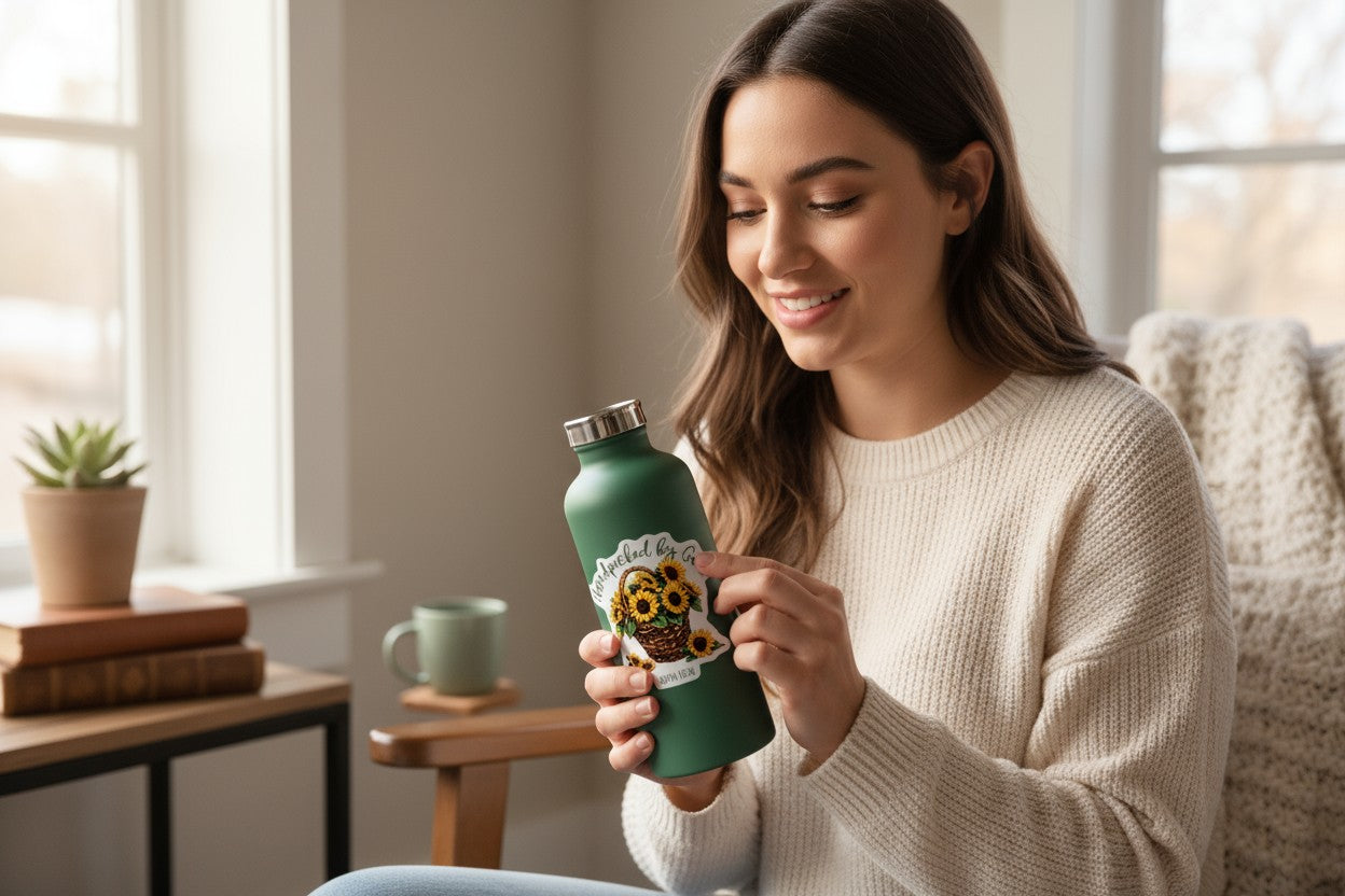 Handpicked by God Sunflower Sticker (John 15:16)