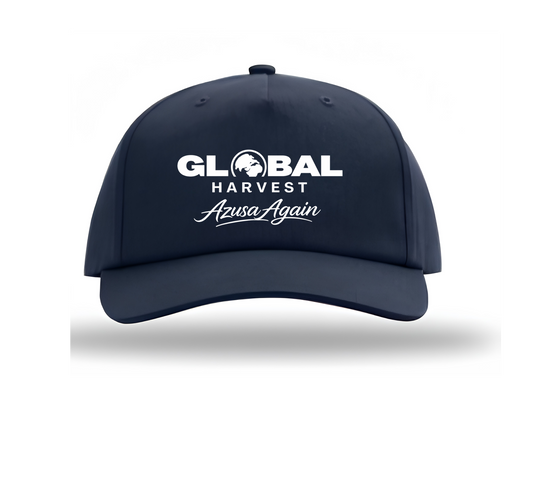 Global Harvest “Azusa Again” Hat – NAVY Christian Trucker Cap