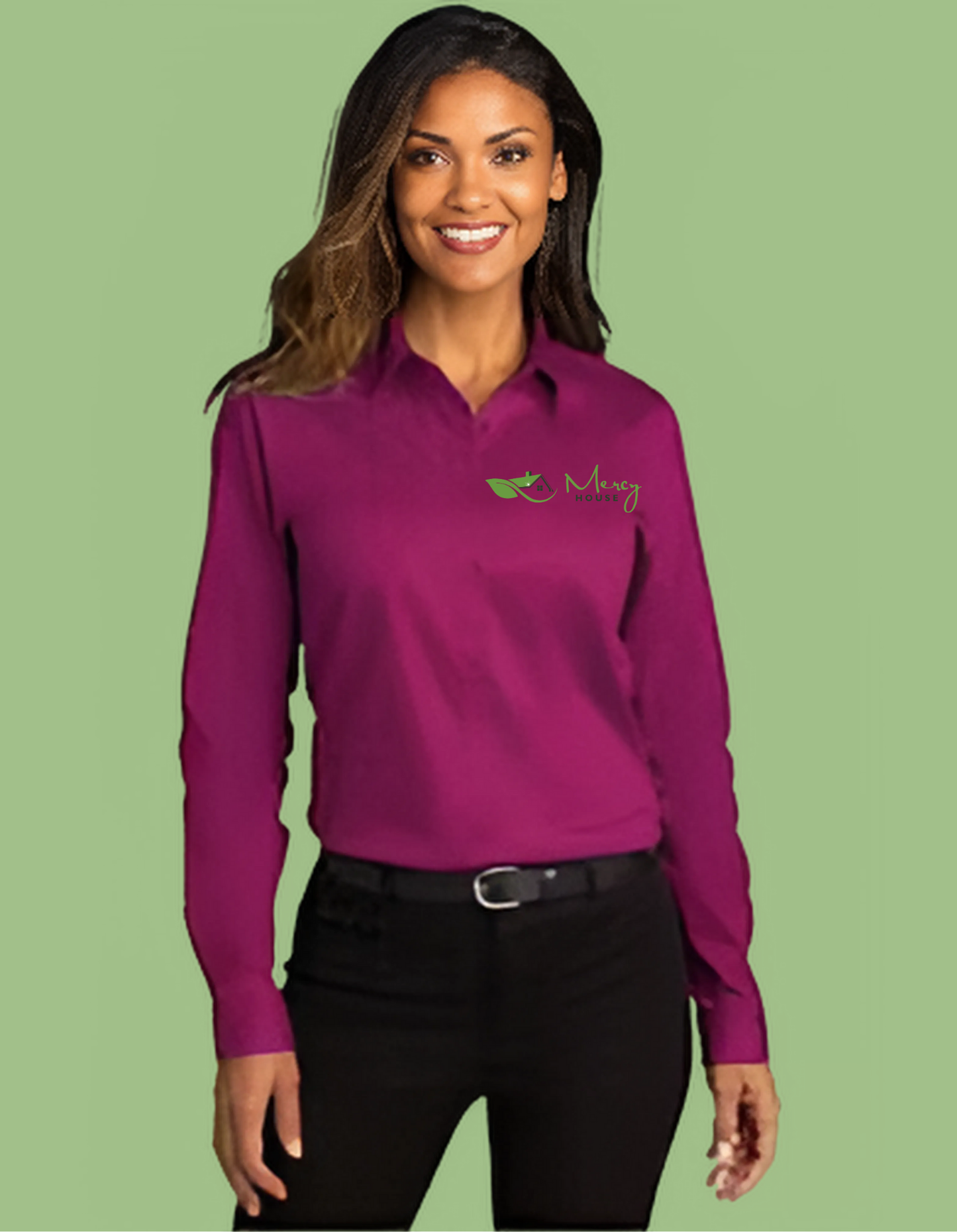 Long Sleeve Women's Button Up Shirt