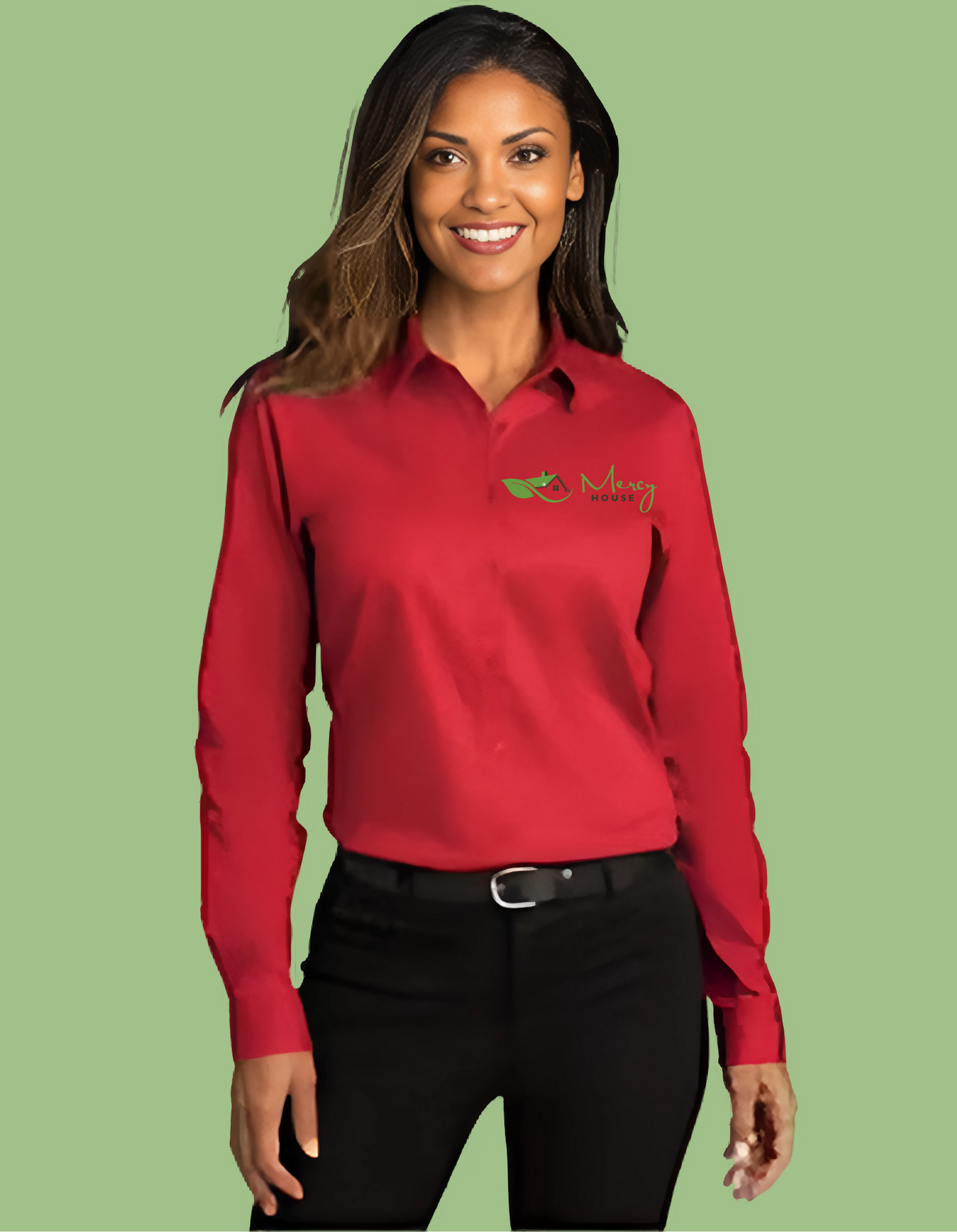 Long Sleeve Women's Button Up Shirt