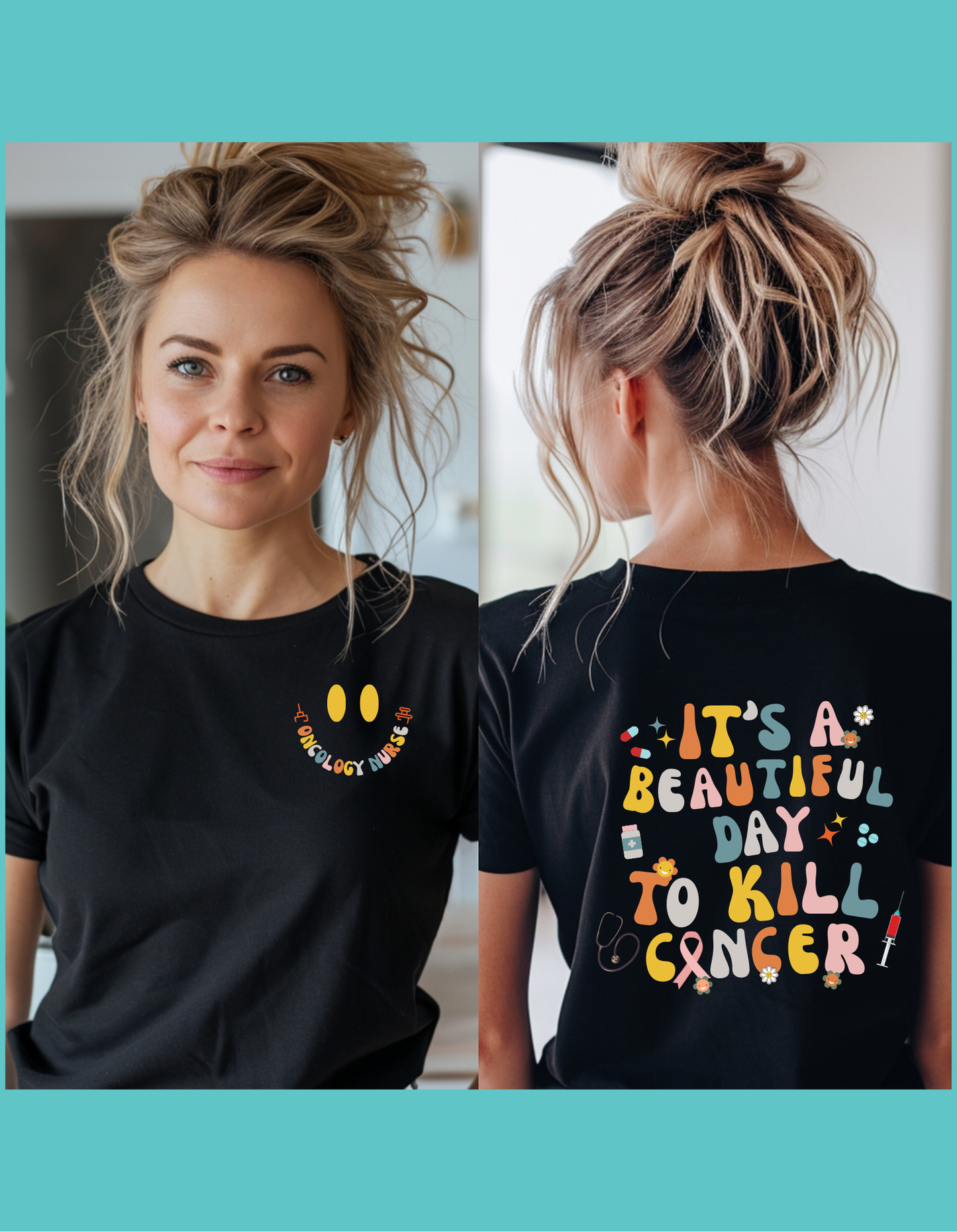 Oncology Nurse, Bella + Canvas Unisex Crew Tee