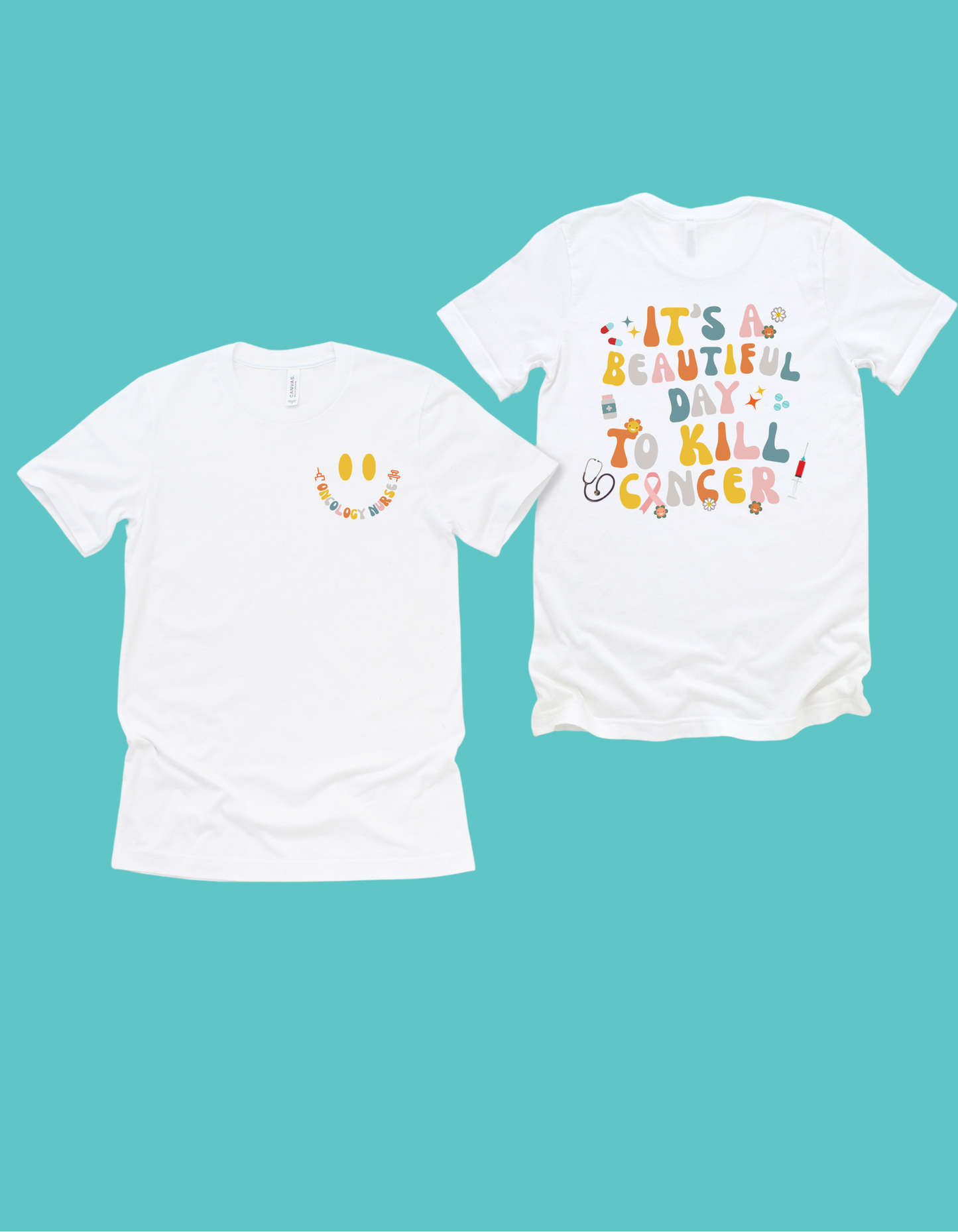 Oncology Nurse, Bella + Canvas Unisex Crew Tee