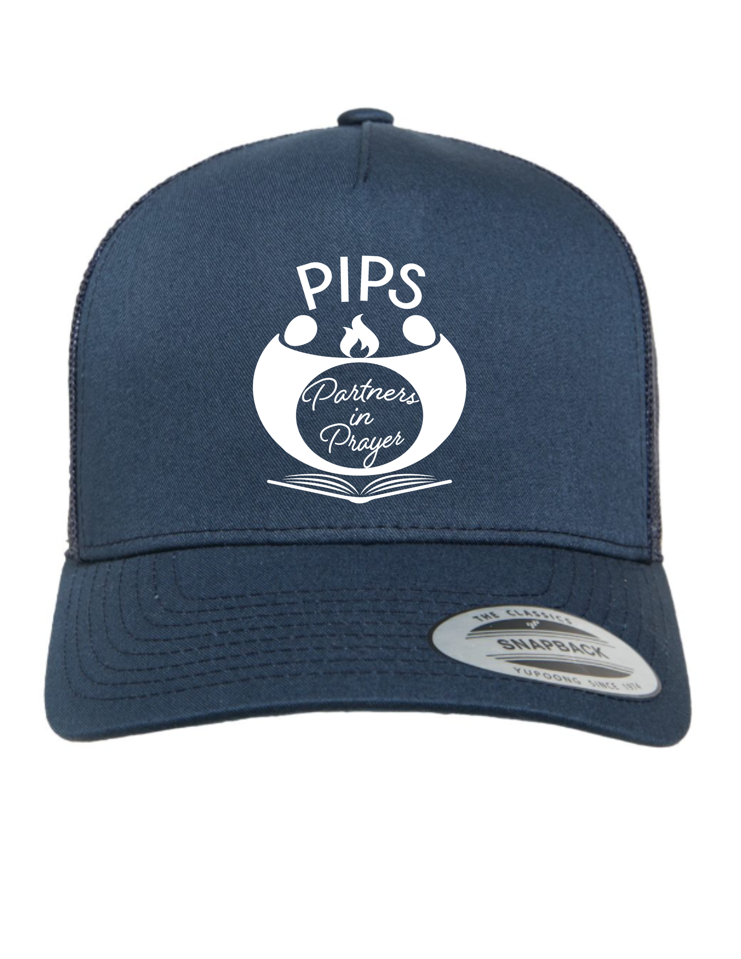 PIPS Partners in Prayer Navy Trucker Hat