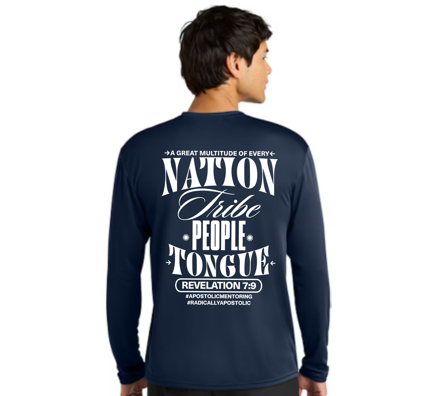 Global Harvest “Azusa Again” Performance Long Sleeve-NAVY