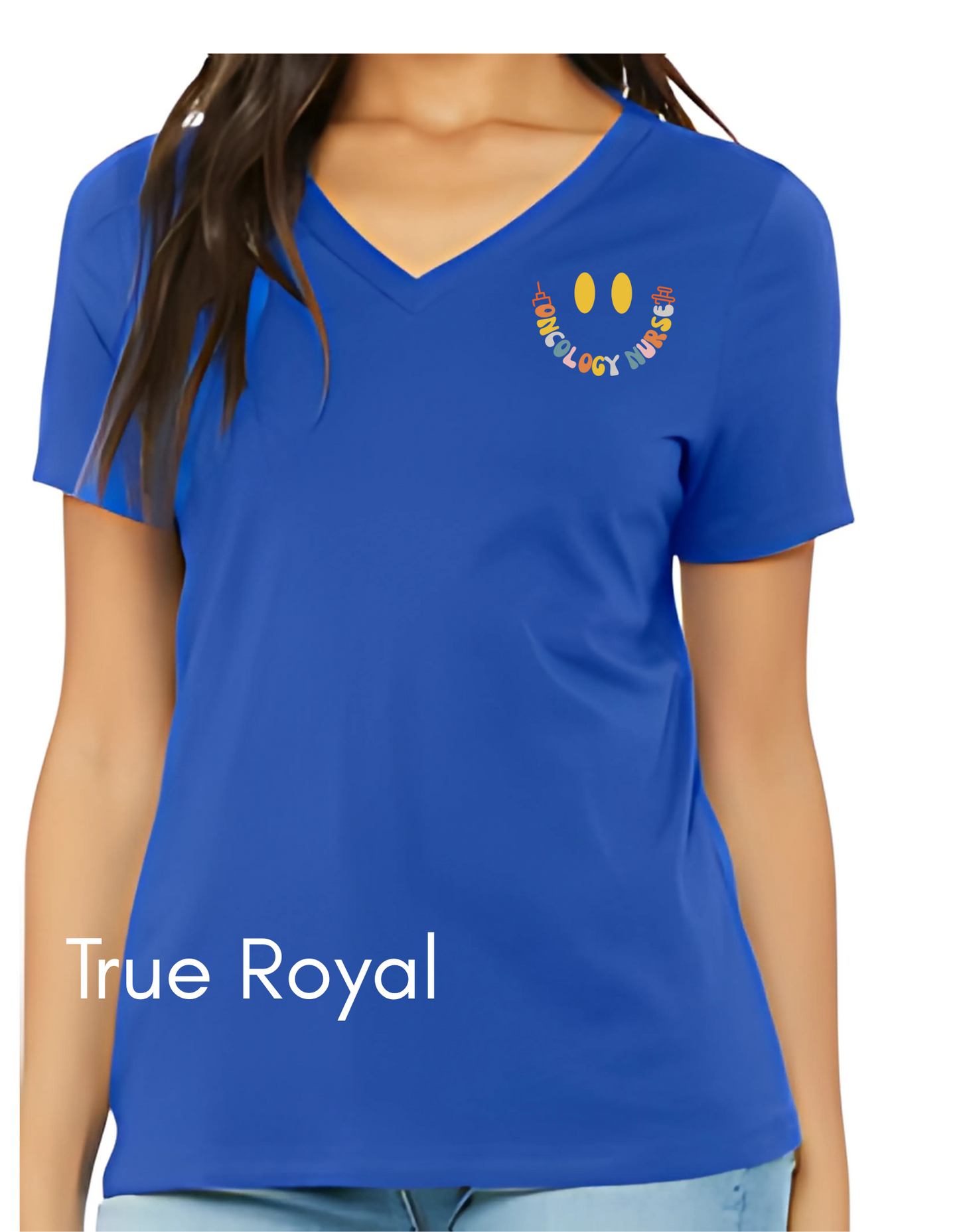 Oncology Nurse, Bella Canvas Ladies V-Neck