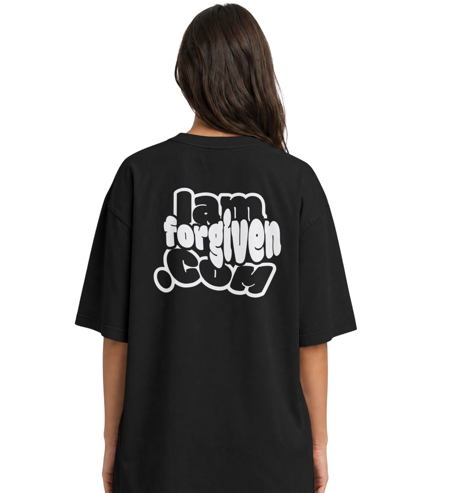 IamForgiven.com in bubble cloud tee