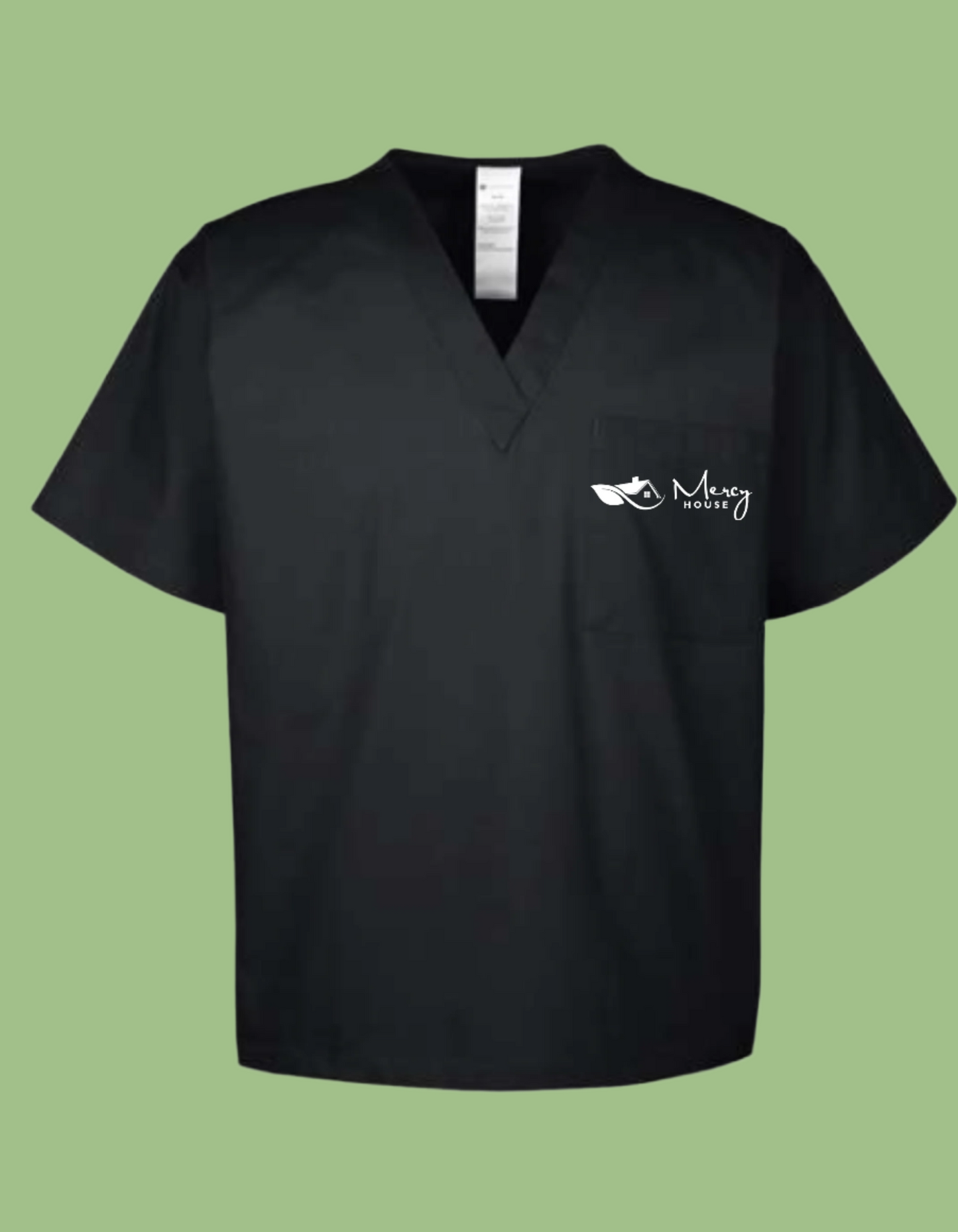 Unisex One Chest Pocket Scrub Top